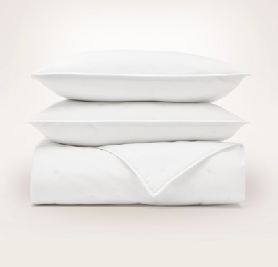Boll & Branch Organic Quilt Set In White Airy Voile