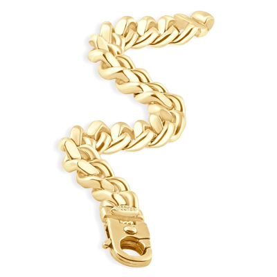 Pompeii3 Men's Cuban 14k Gold (119gram) Or Platinum (191gram) 12mm Link Bracelet 9" In Multi