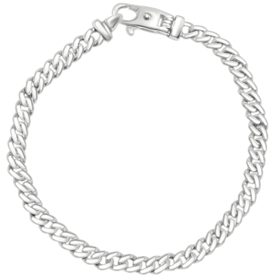 Pompeii3 Men's 14k Gold (18gram) Or Platinum (33gram) 5.5mm Link Bracelet 8.5" In Multi