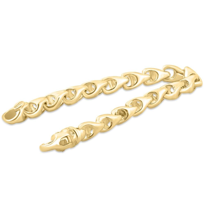 Pompeii3 Men's Solid 14k Yellow Gold 48.3 Gram 8 Mm Link Bracelet 8.5" In Multi