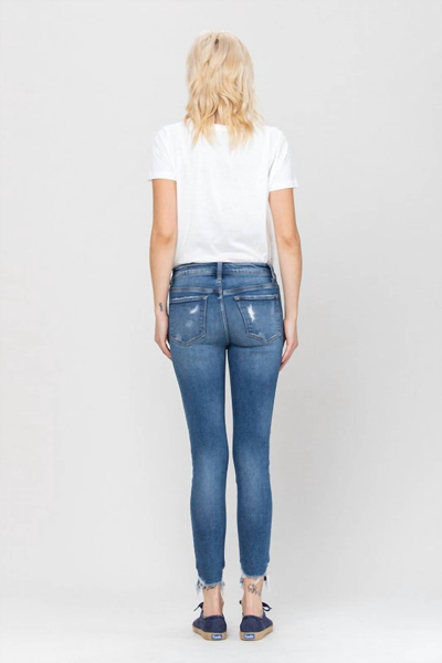 Shop Flying Monkey 90's Britany High Rise Skinny Jean In Denim In Blue