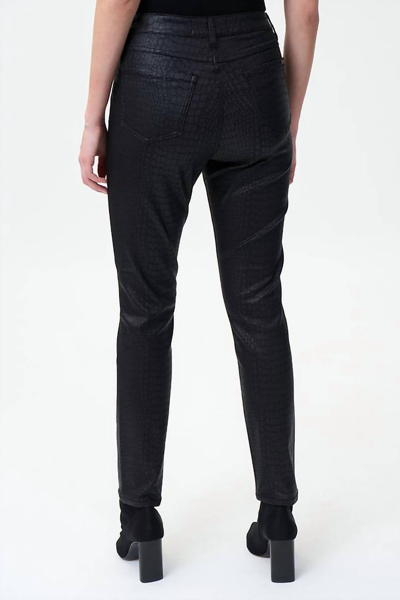 Shop Joseph Ribkoff Vegan Leather Pull-on Pant In Black