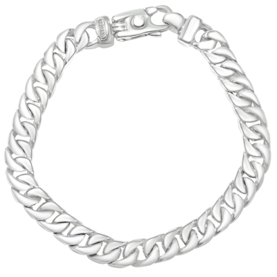 Pompeii3 Men's Curb Link 14k Gold (34gram) Or Platinum (55gram) 7.5mm Bracelet 8.5" In Multi