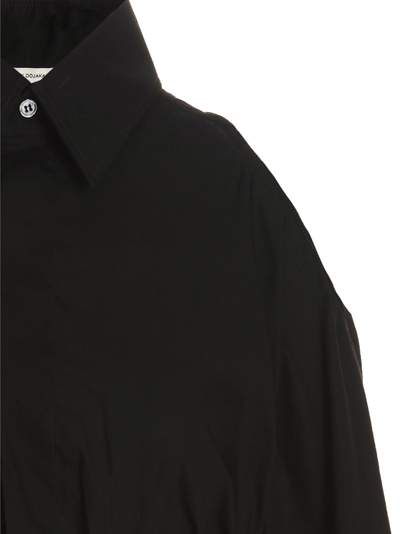 Shop Nensi Dojaka Cropped Shirt In Black