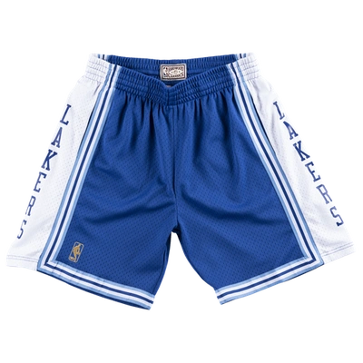 Shop Mitchell & Ness Mens  Lakers Swingman Shorts In Royal/white