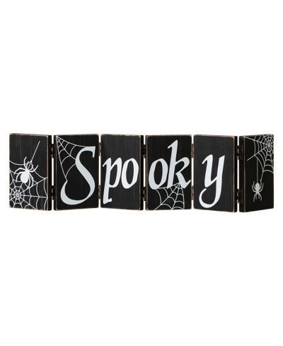 Shop Glitzhome 20" L Halloween Wooden Hinged Table Sign In Black