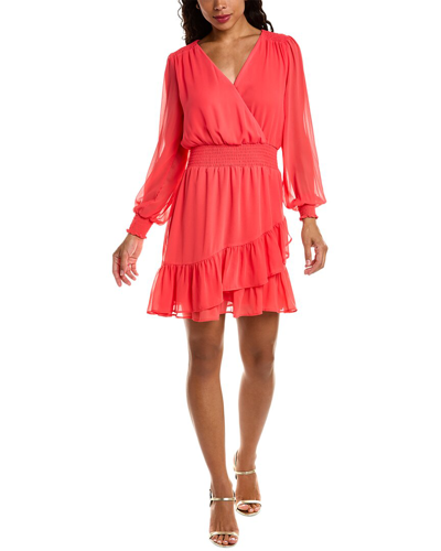 Shop Vince Camuto Wrap Front Dress In Red