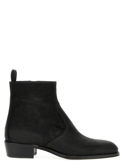 Shop Giuseppe Zanotti 'chicago' Ankle Boots In Black