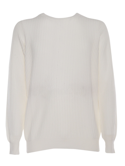 Shop Peserico Men's Sweater In White