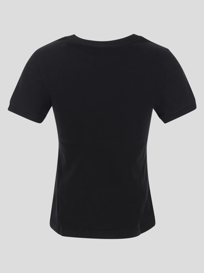 Shop Dolce & Gabbana Crystal Embellished Logo Plaque T-shirt In Black