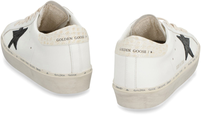 Shop Golden Goose Hi Star Leather Platform Sneakers In White
