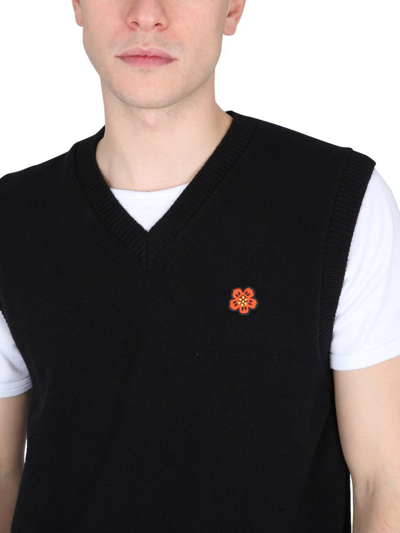 Shop Kenzo Boke Flower Vest In Black