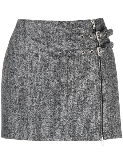 Shop Alessandra Rich Alessandra Mini Skirt In Black
