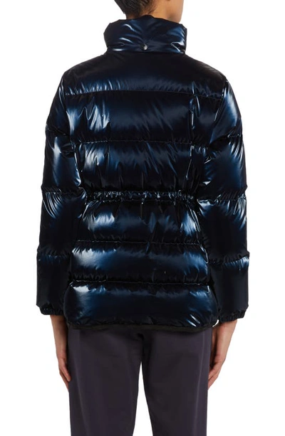 Moncler Herault Down Jacket In Blue Navy
