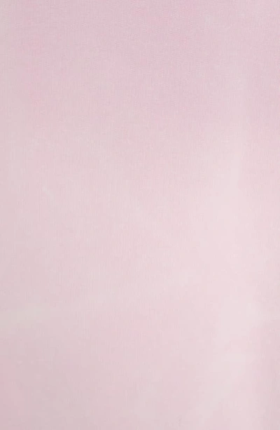 Shop Balenciaga Medium Fit Logo Graphic Hoodie In Faded Pink/ Black