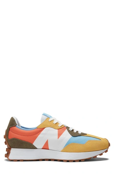 New Balance 327 Sneaker In Wheat Field/ Red Clay