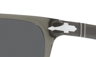 Shop Persol 58mm Rectangular Sunglasses In Dark Grey