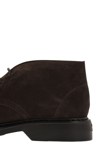 Shop Hogan H576 Ankle Boots In Brown