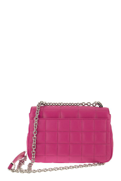 Shop Michael Kors Soho Small Quilted Leather Shoulder Bag In Fuchsia