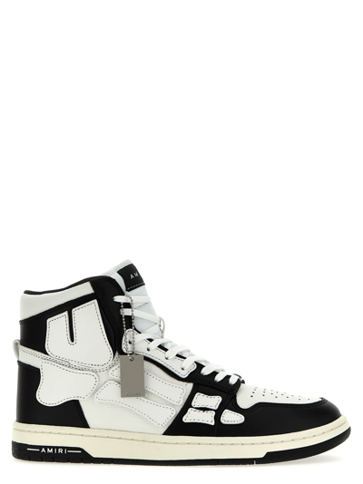 Shop Amiri Skeltop Sneakers In White/black