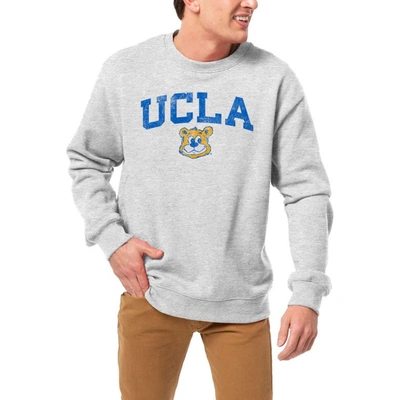 Shop League Collegiate Wear Gray Ucla Bruins 1965 Arch Essential Lightweight Pullover Sweatshirt