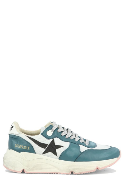 Shop Golden Goose Deluxe Brand Star Printed Lace In Blue