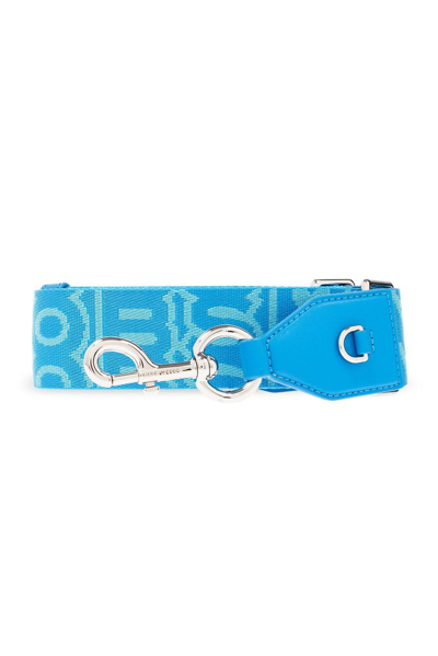 Shop Marc Jacobs The Monogram Utility Webbing Strap In Blue
