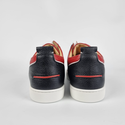 Pre-owned Christian Louboutin Vida Viva Red And Black Sneakers In White