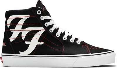 Pre-owned Vans Foo Fighters  Sk8-hi Shoes Us Mens Size 10 Womens Size 11.5 25th Anniversary In Black