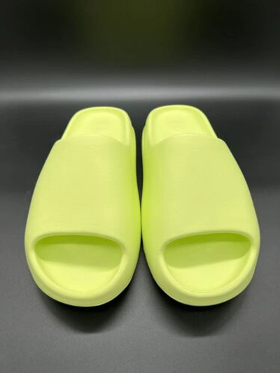 Pre-owned Adidas Originals Adidas Yeezy Slide Glow Green - 47(eu) Us 12