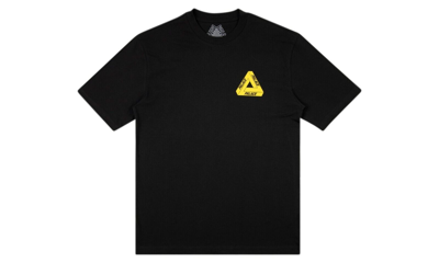 Pre-owned Palace Tri-to Help T-shirts Both Tees Size Large Black/yellow Colorway New/ds