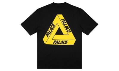 Pre-owned Palace Tri-to Help T-shirts Both Tees Size Large Black/yellow Colorway New/ds
