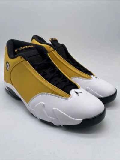 Pre-owned Jordan 14 Retro Light Ginger 2022 487471-701 Men's Size 15 In Yellow
