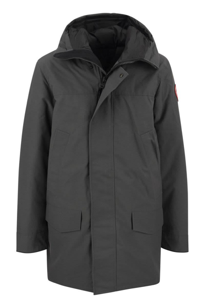 Shop Canada Goose Langford - Hooded Parka In Graphite