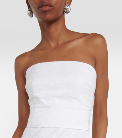 Shop Max Mara Bridal Pavento Taffeta Gown In White