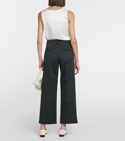 's Max Mara Cotton Straight Pants In Black