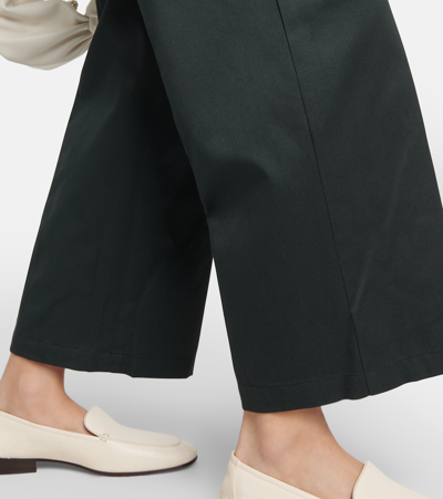 Shop 's Max Mara Cotton Straight Pants In Black