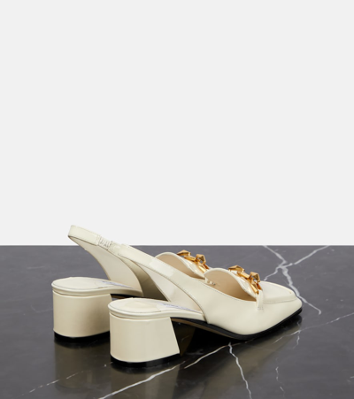 Jimmy Choo Slingback Diamond Tilda 45 Décollet In White