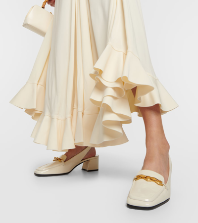 Jimmy Choo Slingback Diamond Tilda 45 Décollet In White