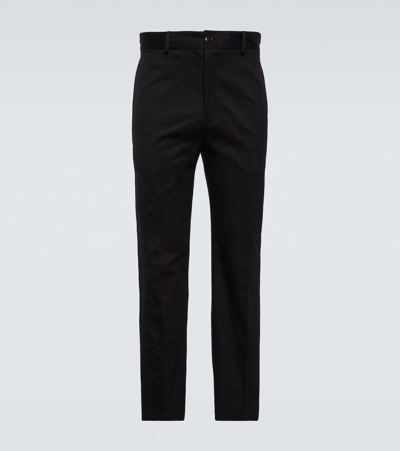 Shop Acne Studios Cotton Pants In Black