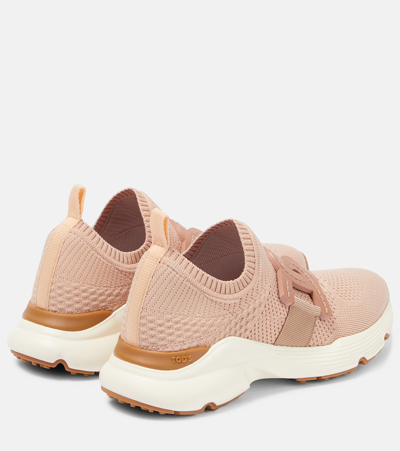 Tod's Technical Fabric Sneakers In Pink