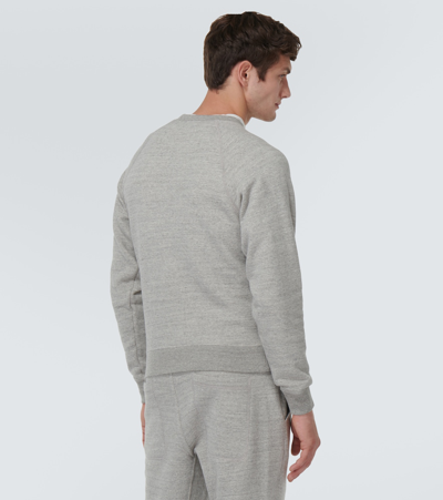 Shop Tom Ford Cotton Mélange Sweatshirt In Grey