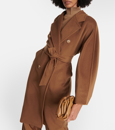 Shop Max Mara Madame 101801 Icon Wool And Cashmere Coat In Brown