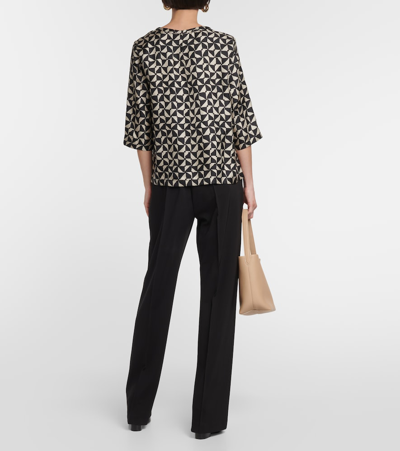 Shop 's Max Mara Relais Silk Blouse In Multicoloured