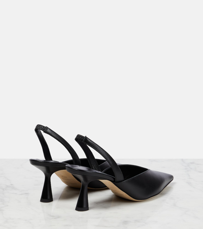 Shop Jimmy Choo Maryanne 65 Leather Slingback Pumps In Black