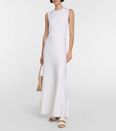 Shop Gabriela Hearst Wool, Cashmere And Silk Maxi Dress In White