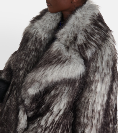 Shop Tom Ford Faux Fur Coat In Grey