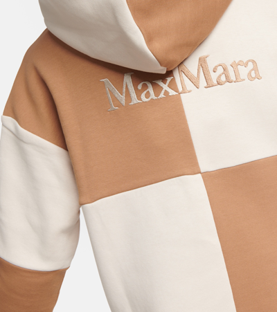 Shop 's Max Mara Innocuo Cotton-blend Zipped Hoodie In Multicoloured
