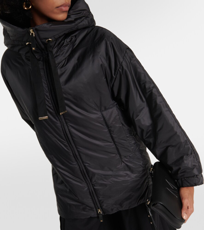 Shop Max Mara Greenfe Oversized Down Jacket In Black