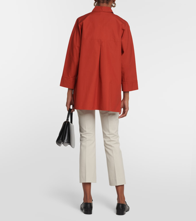 Shop 's Max Mara Delfino Cotton Shirt In Orange